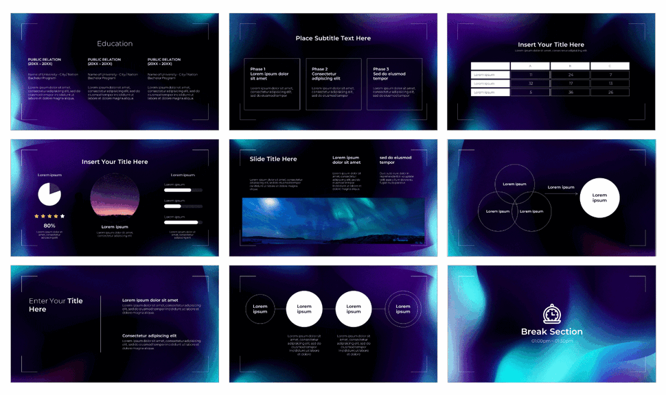 Gradient Conference Google Slides Themes PowerPoint Templates