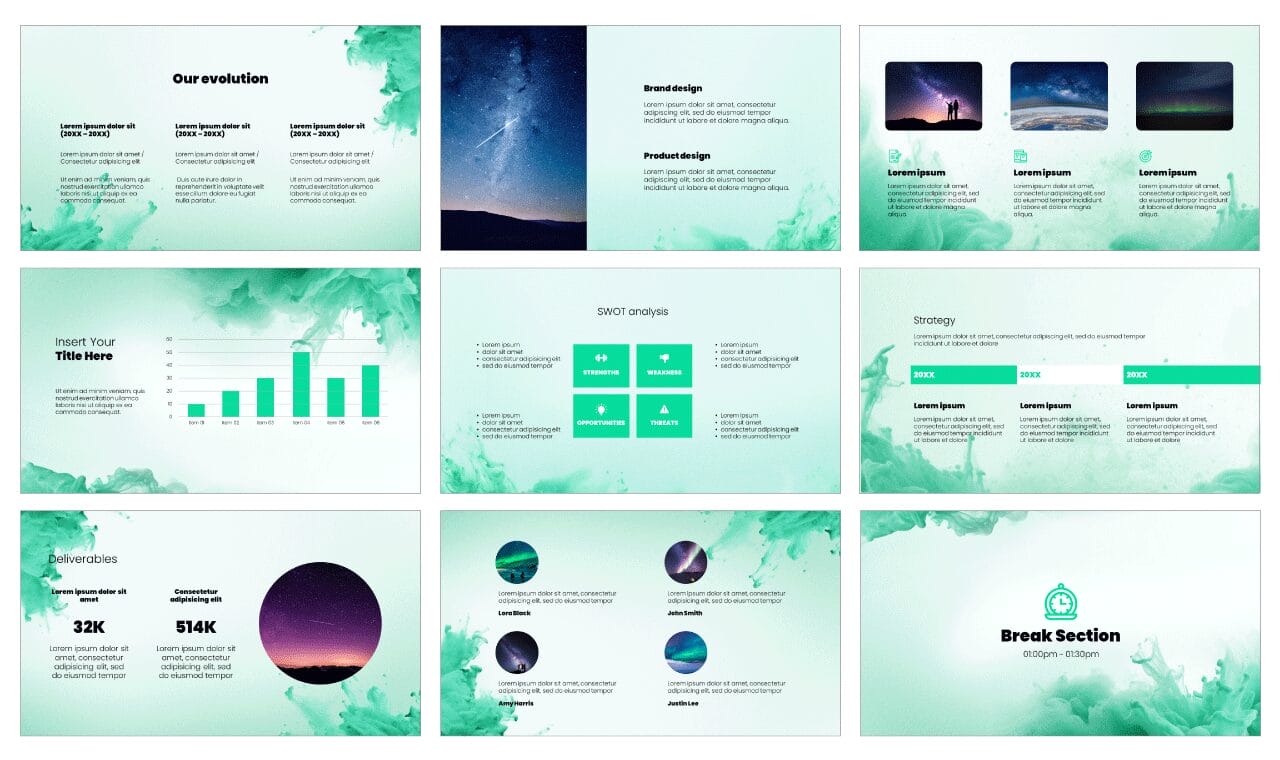 Mint Green Free Google Slides Themes PowerPoint Templates