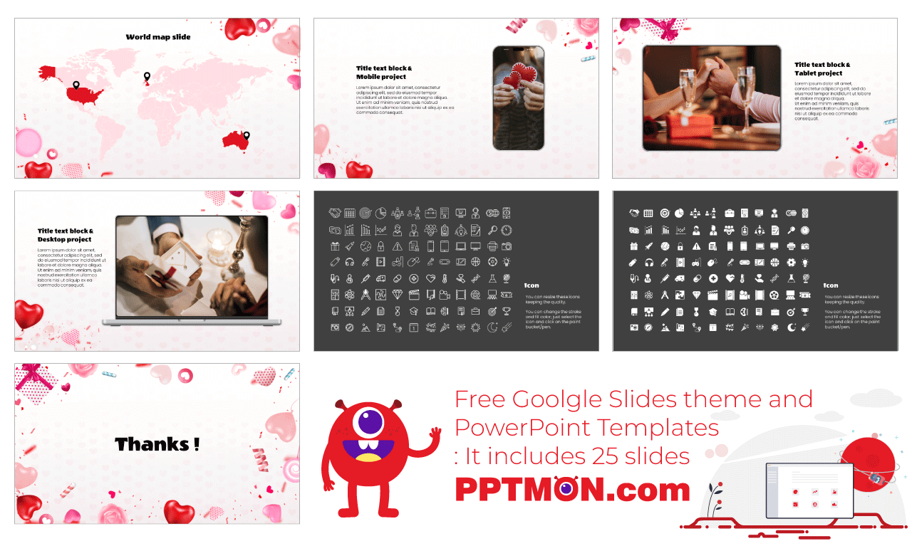 Valentine's Day Presentation Google Slides Themes PowerPoint Templates