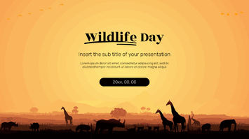 Wildlife Day Free Google Slides Theme PowerPoint Template