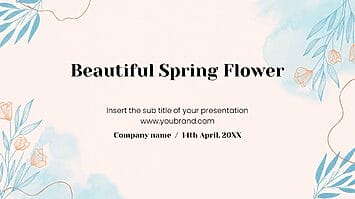 Beautiful Spring Flower Free Google Slides PowerPoint Templates