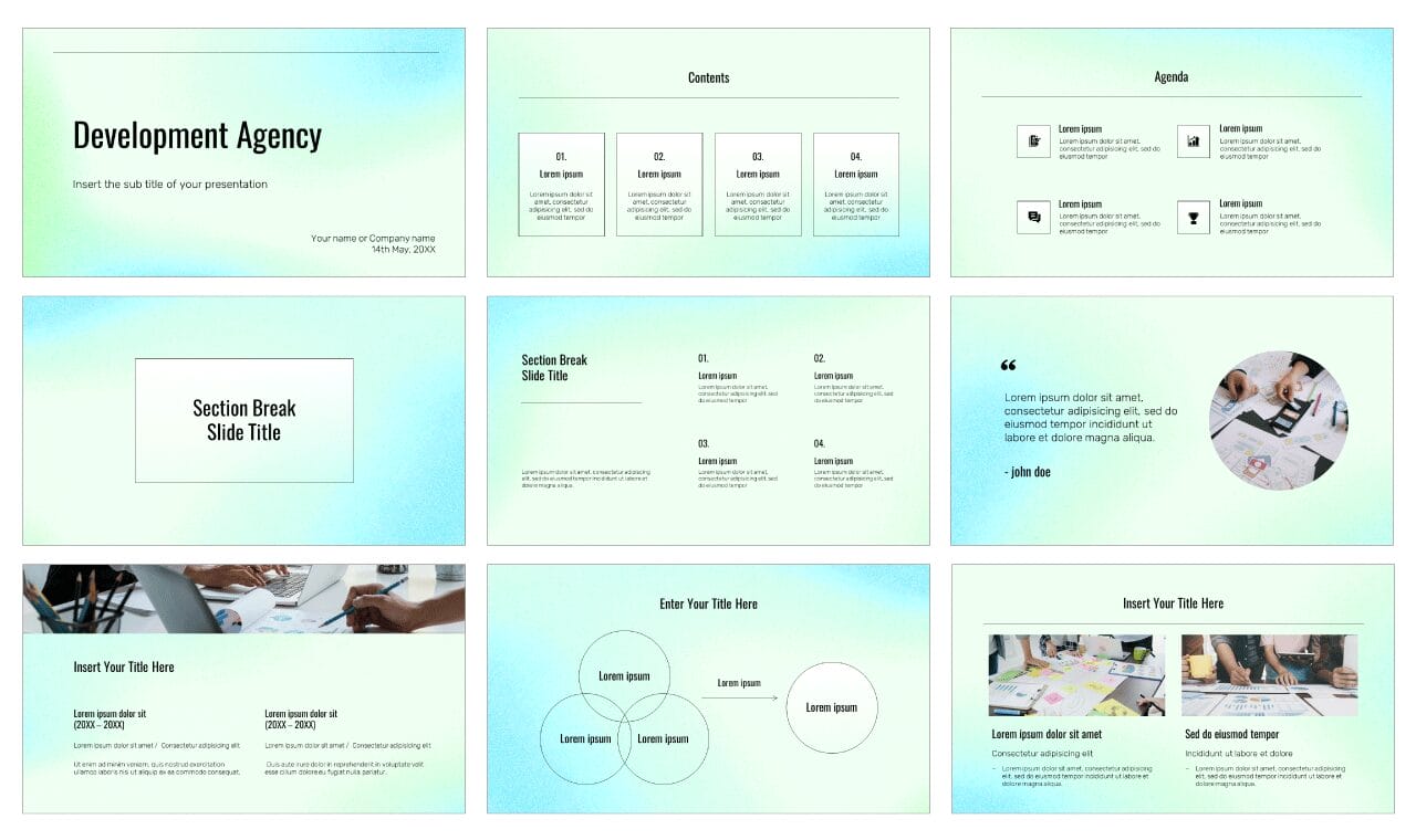 Development Agency Google Slides Themes PowerPoint Templates