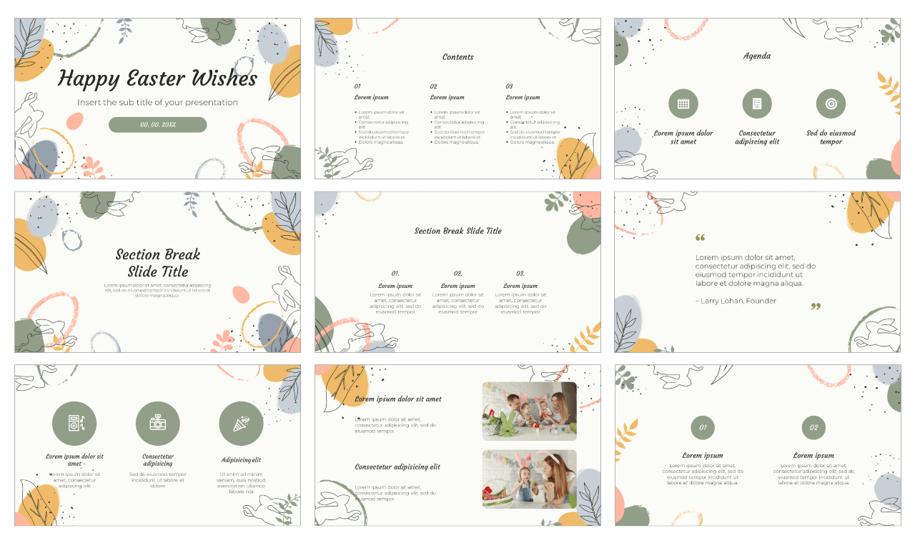 Easter Wishes Free Google Slides Themes PowerPoint Templates