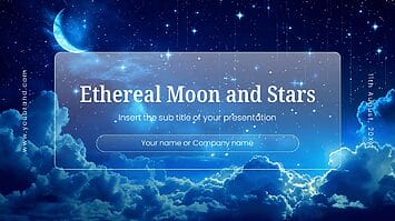 Ethereal Moon and Stars Free Google Slides PowerPoint Template