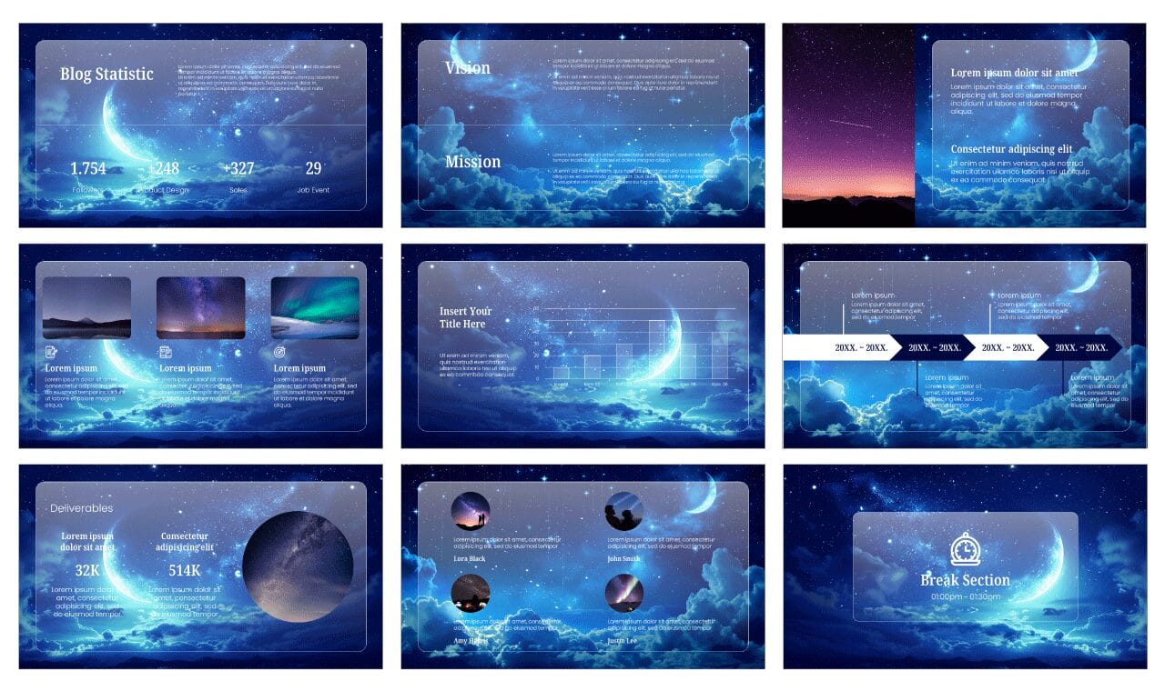 Fantasy Stars Free Google Slides Themes PowerPoint Templates