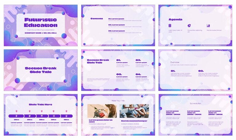 Futuristic Education Google Slides Themes PowerPoint Templates