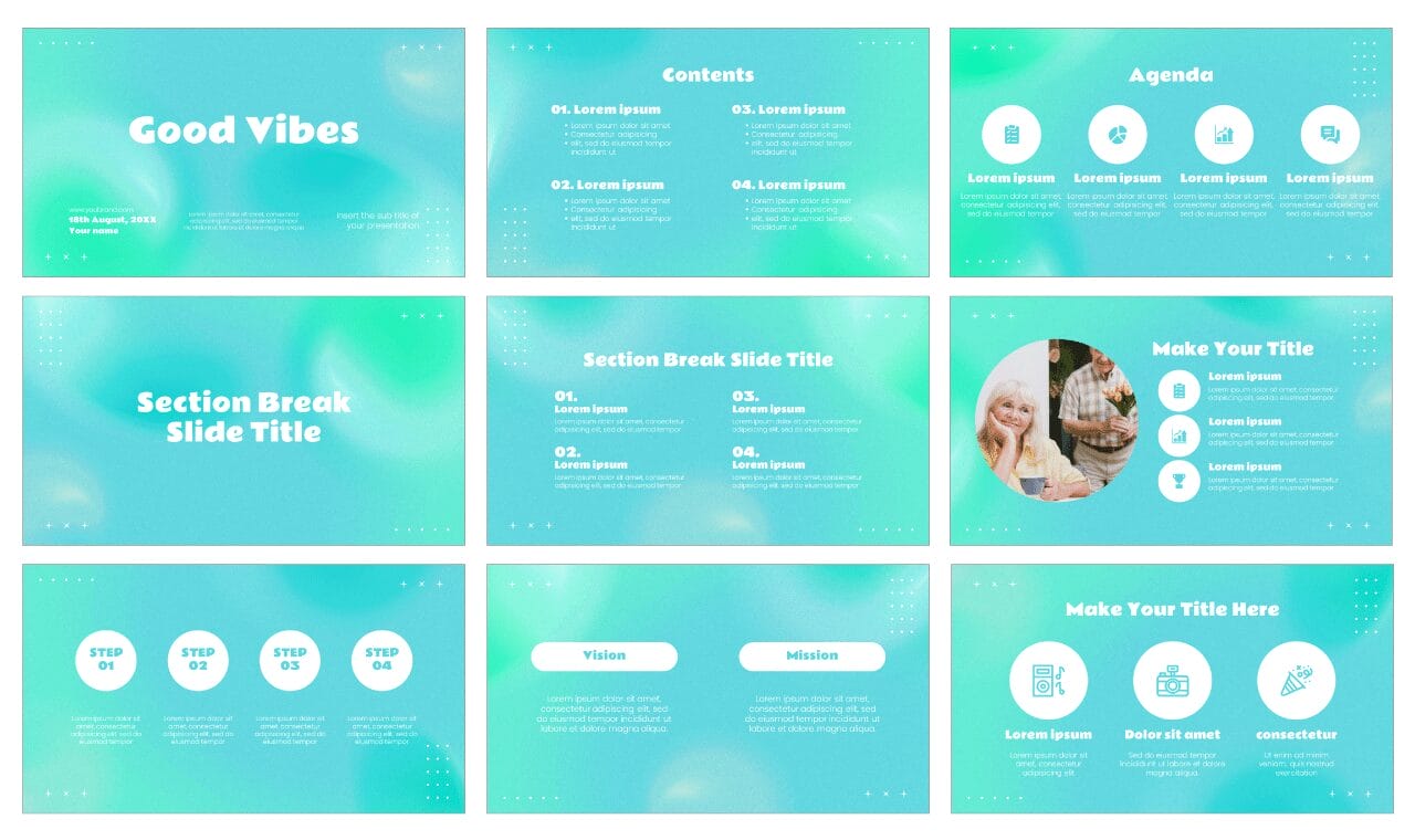 Good Vibes Google Slides Themes PowerPoint Templates