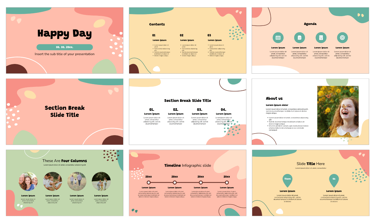 Happy Day Google Slides Themes PowerPoint Templates