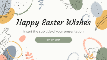 Happy Easter Wishes Google Slides Theme PowerPoint Template