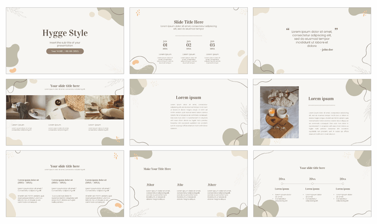 Hygge Style Free Google Slides Themes PowerPoint Templates