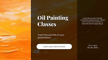 Oil Painting Classes Google Slides Themes PowerPoint Templates