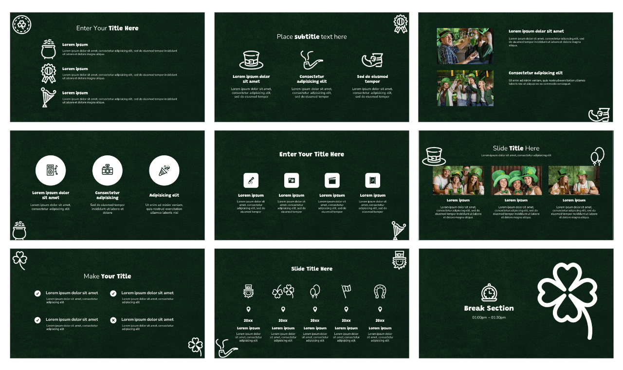 St Patrick's Day Newsletter Free Google Slides Themes PowerPoint Templates