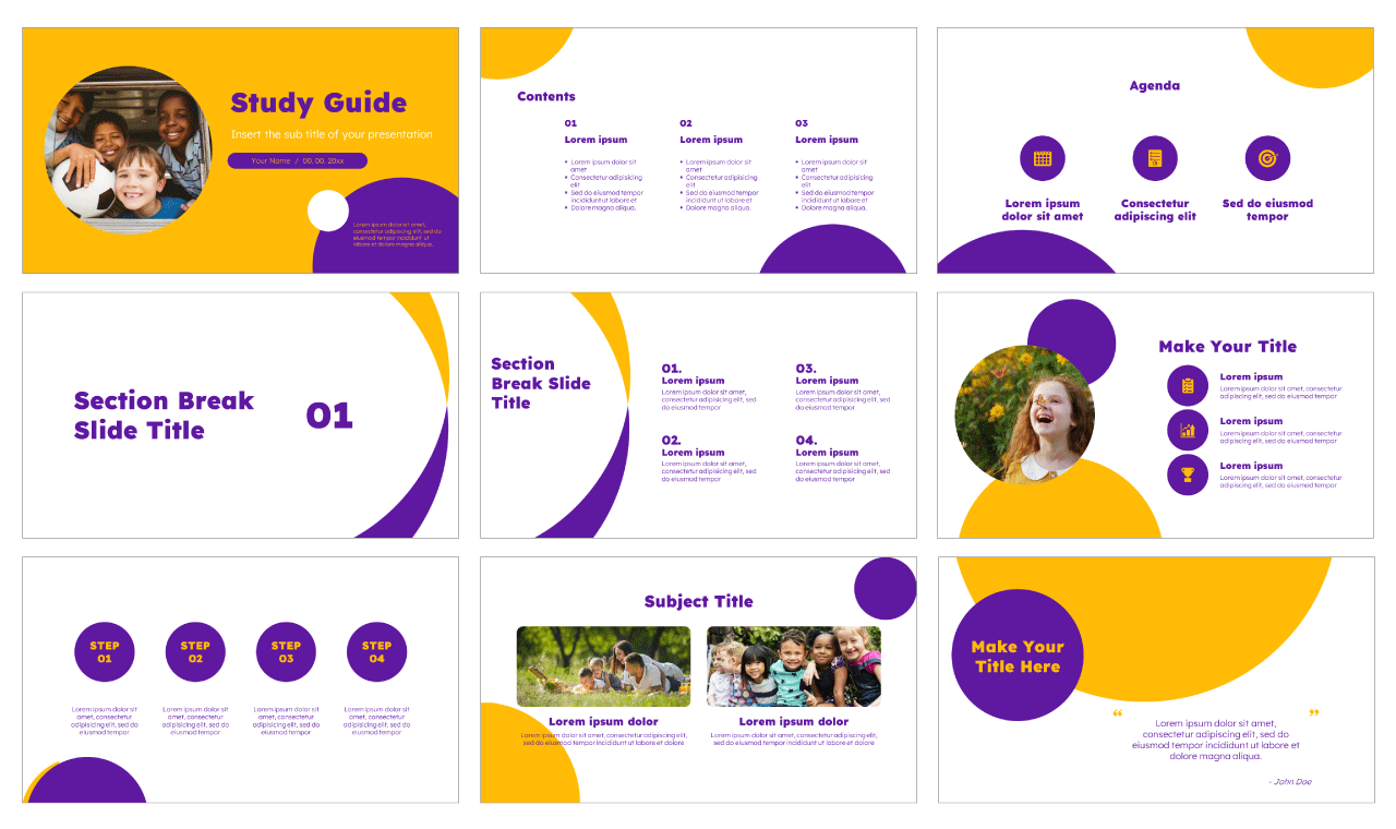 Study Guide Google Slides Themes and PowerPoint Templates