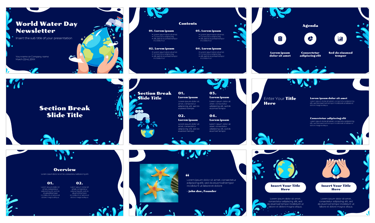 World Water Day Free Google Slides Themes PowerPoint Templates