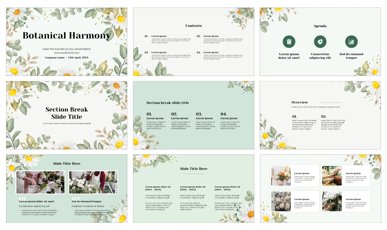 Botanical Free Google Slides Themes PowerPoint Templates