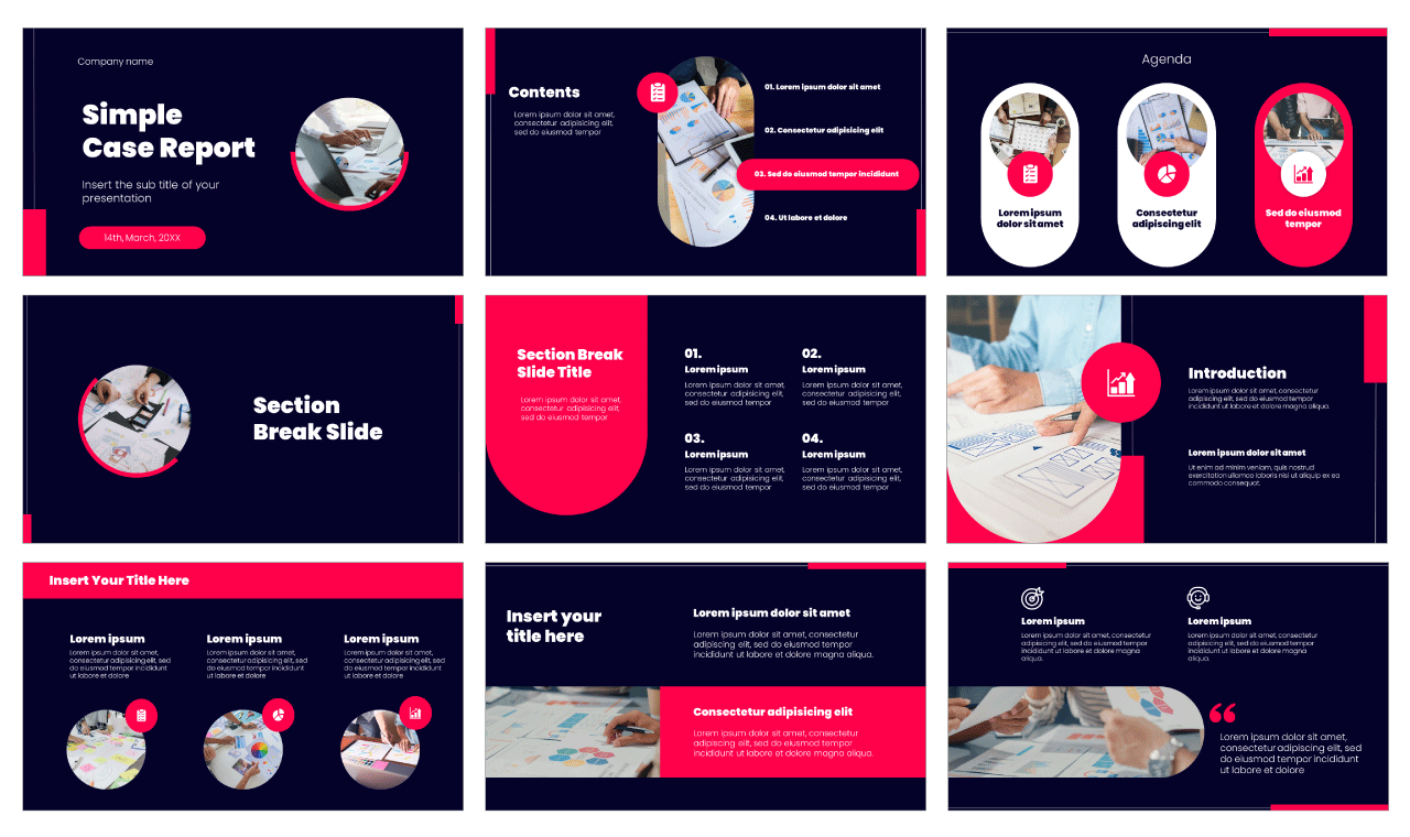 Case Report Free Google Slides Themes PowerPoint Templates