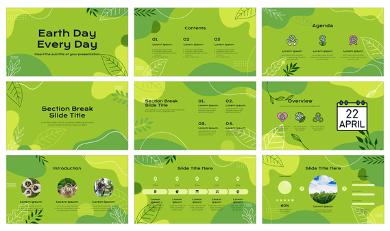 Earth Day Every Day Google Slides Themes PowerPoint Templates