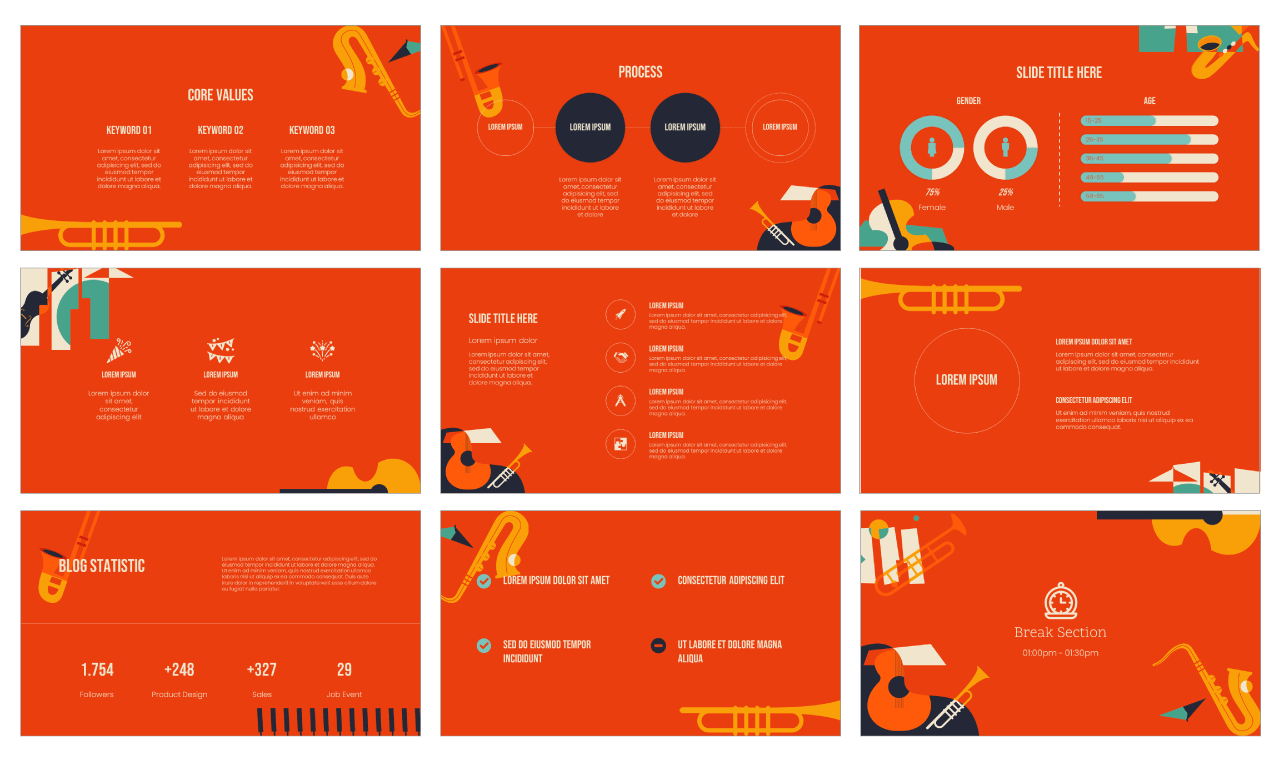 Jazz Day Free Google Slides Themes PowerPoint Templates
