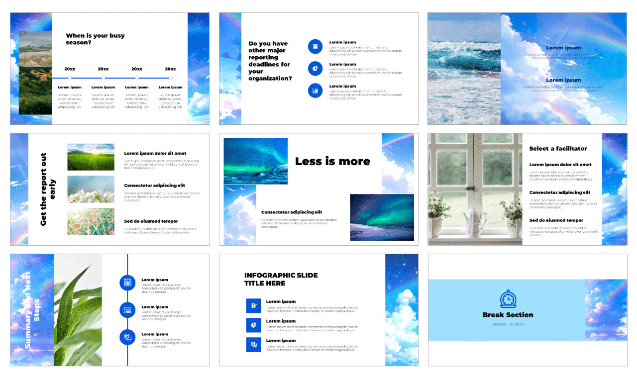 Rainbow Sky Free Google Slides Themes PowerPoint Templates