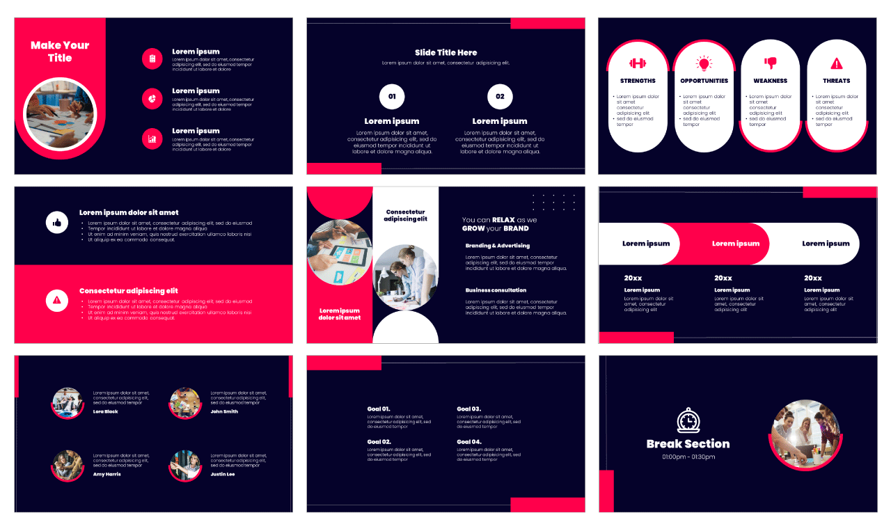 Simple Report Free Google Slides Themes PowerPoint Templates