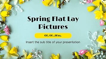 Spring Flat Lay Pictures Free Google Slides PowerPoint Templates