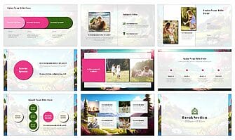 Sunny Spring Forest Google Slides Themes PowerPoint Templates