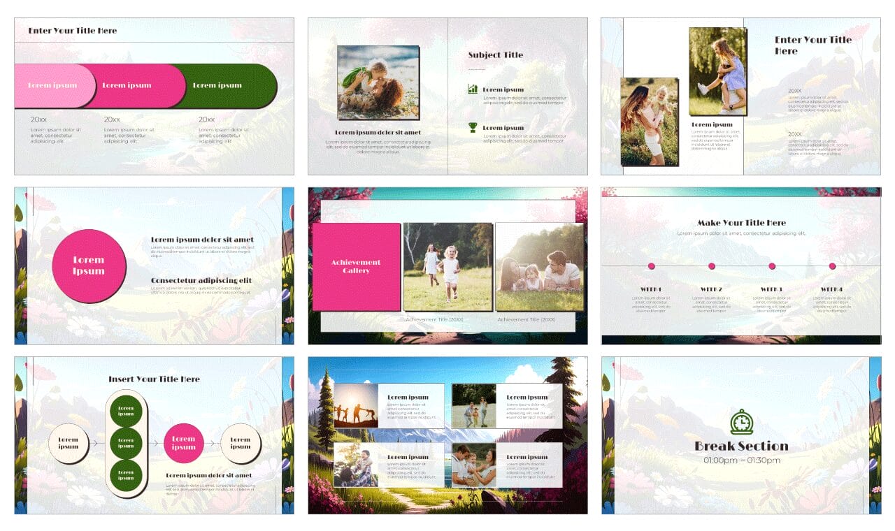 Spring Scenery Free Google Slides Themes PowerPoint Templates