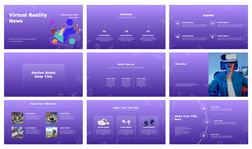 Virtual Reality News Google Slides Themes PowerPoint Templates