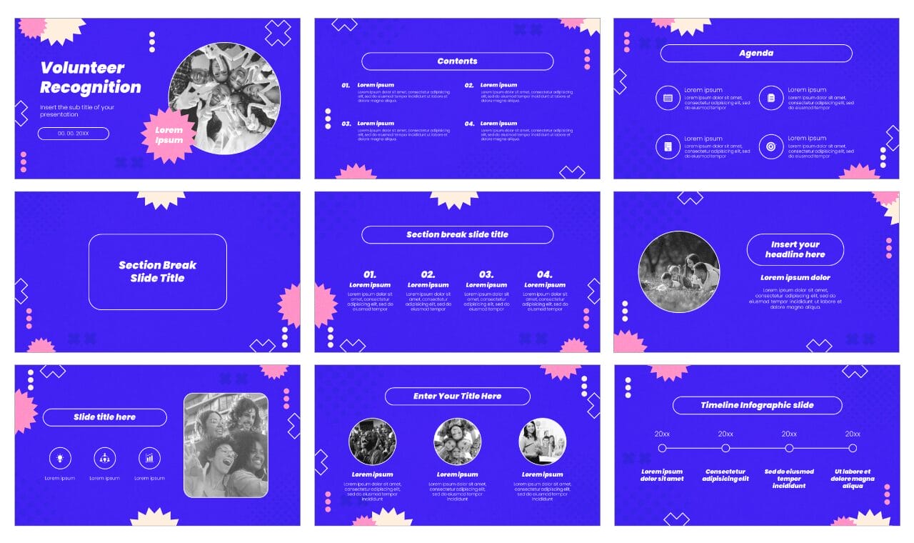 Volunteer Recognition Google Slides Themes PowerPoint Templates