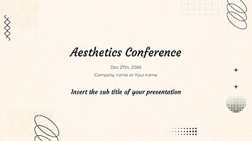 Aesthetics Conference Google Slides Theme PowerPoint Template