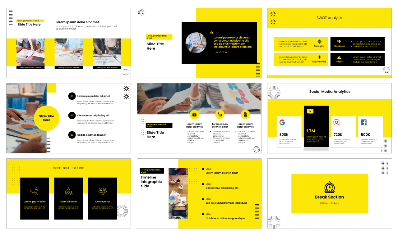 Business Strategies Google Slides Theme PowerPoint Templates
