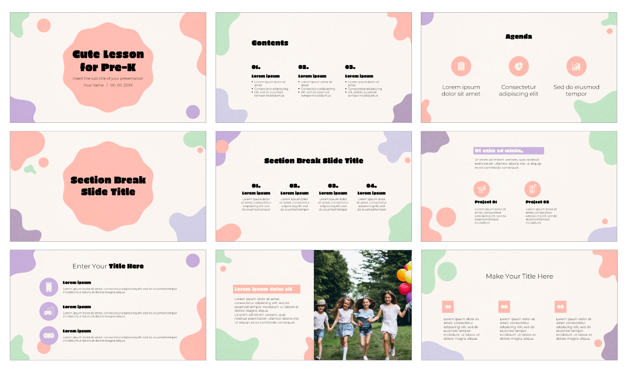 Cute Lesson Free Google Slides Themes PowerPoint Templates