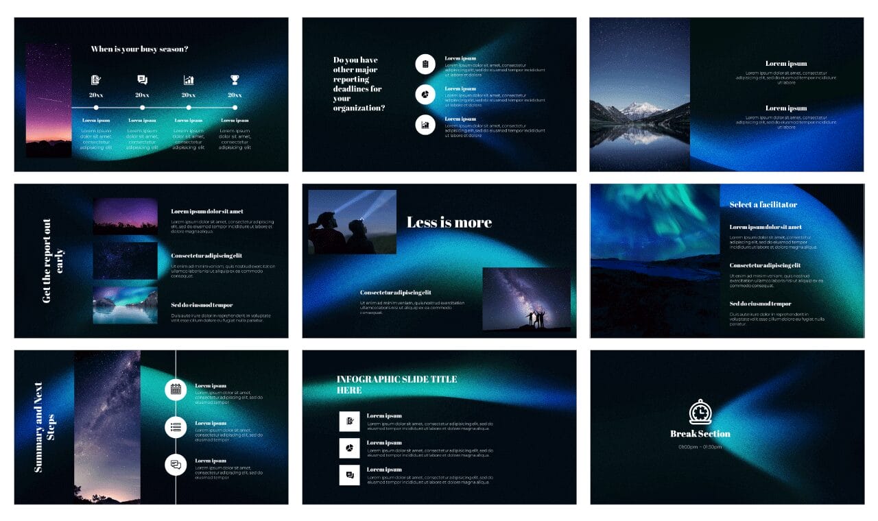 Deep Gradient Free Google Slides Themes PowerPoint Templates
