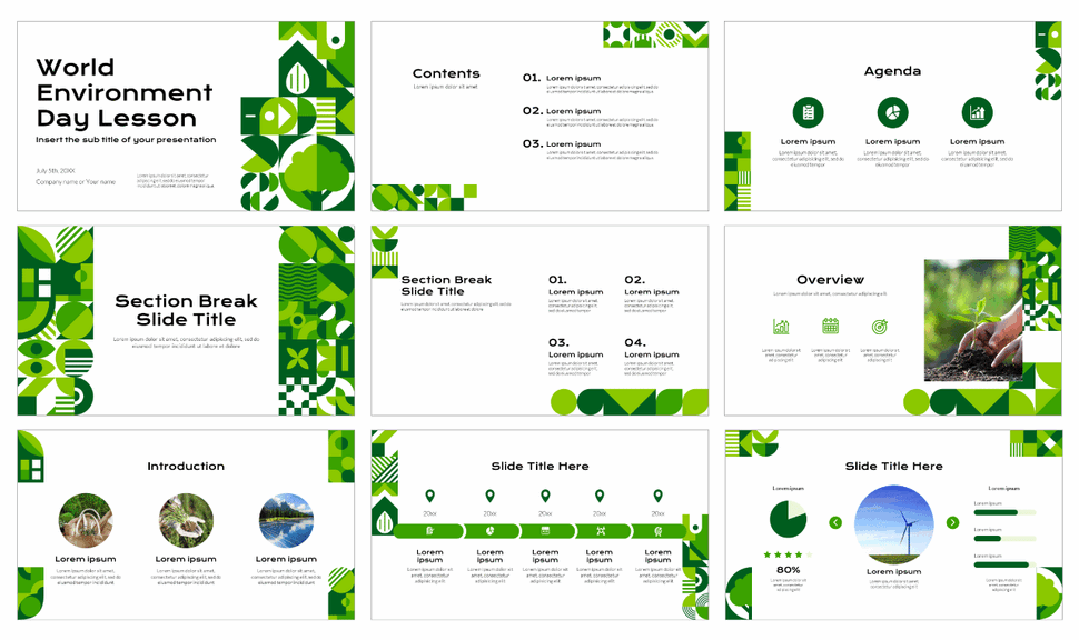 World Environment Day Lesson Free Google Slides PPT Templates