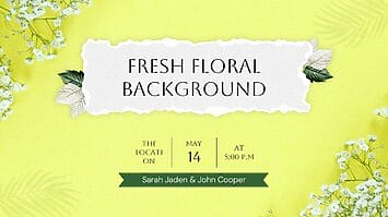 Fresh Floral Background Free Google Slides PowerPoint Templates