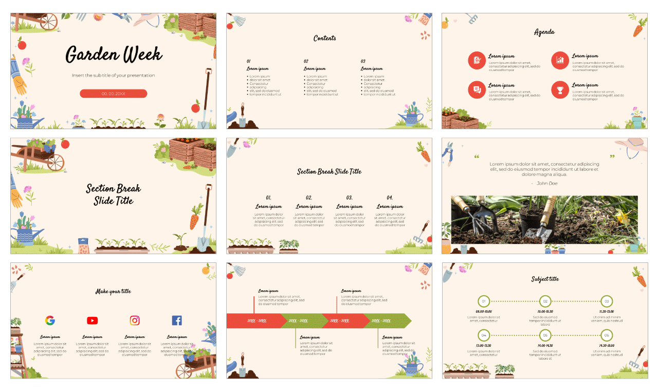 Garden Week Google Slides Themes PowerPoint Templates