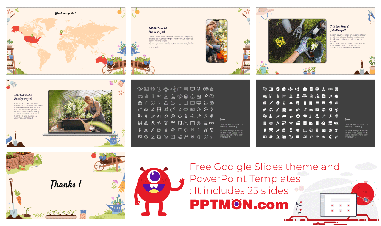 Garden Week Pesentation Google Slides Themes PowerPoint Templates