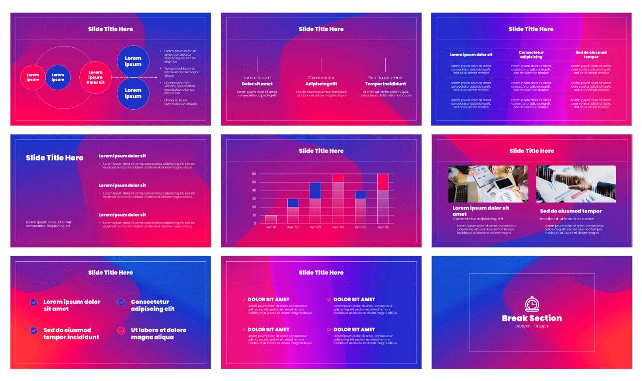 Gradient Business Free Google Slides Themes PowerPoint Templates
