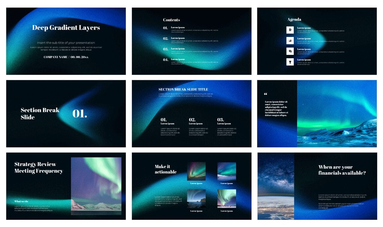 Gradient Free Google Slides Themes PowerPoint Templates