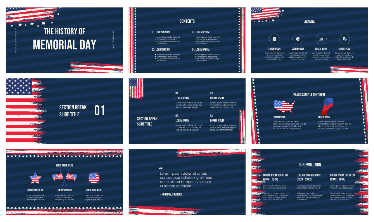 Memorial Day Free Google Slides Themes PowerPoint Templates