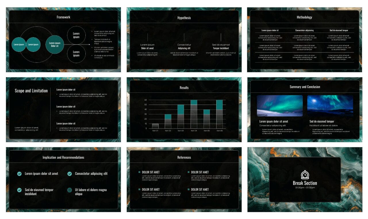 Minimal Marble Free Google Slides Themes PowerPoint Templates