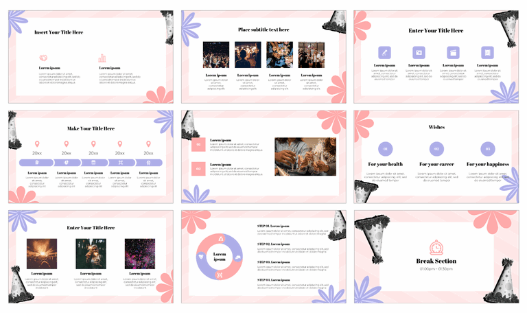 Simple Birthday Party Google Slides Theme PowerPoint Templates