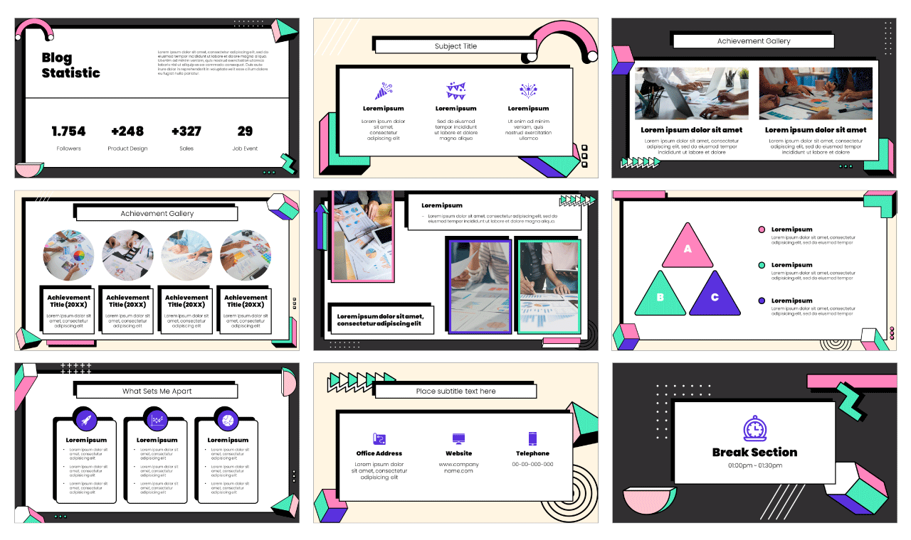 Simple Geometric Free Google Slides Themes PowerPoint Templates