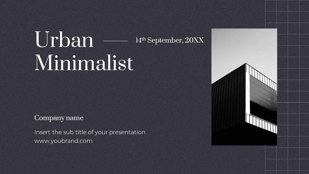 Minimal presentation - Free PowerPoint templates Google Slides theme