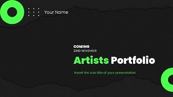 Artists Portfolio Free Google Slides Themes PowerPoint Templates