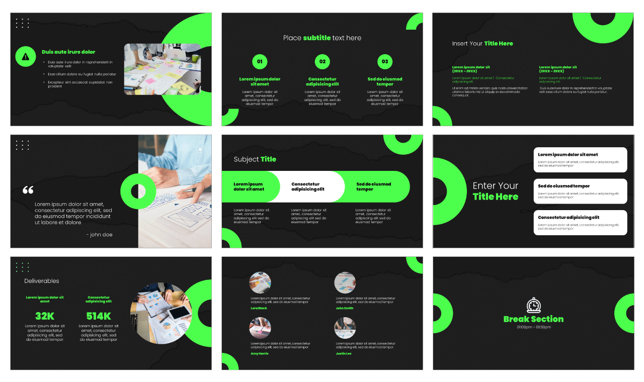 Business Portfolio Free Google Slides Themes PowerPoint Templates