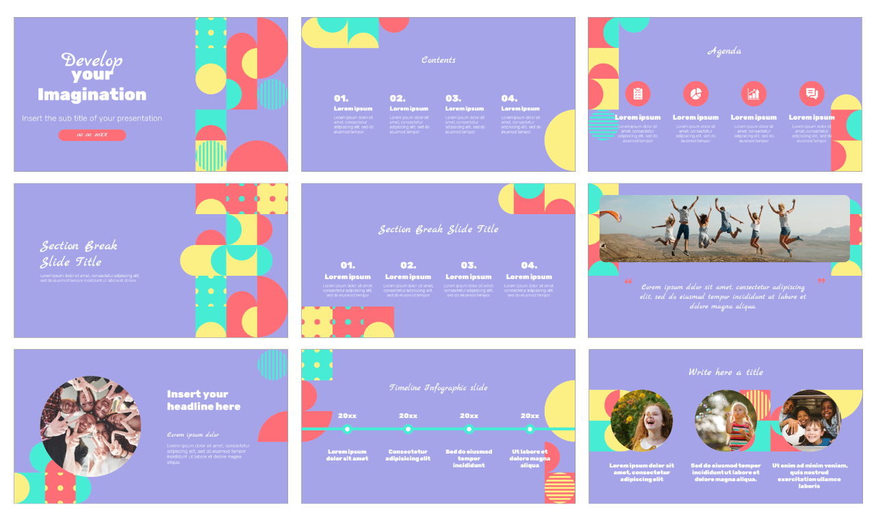 Develop your Imagination Google Slides Themes PowerPoint Templates