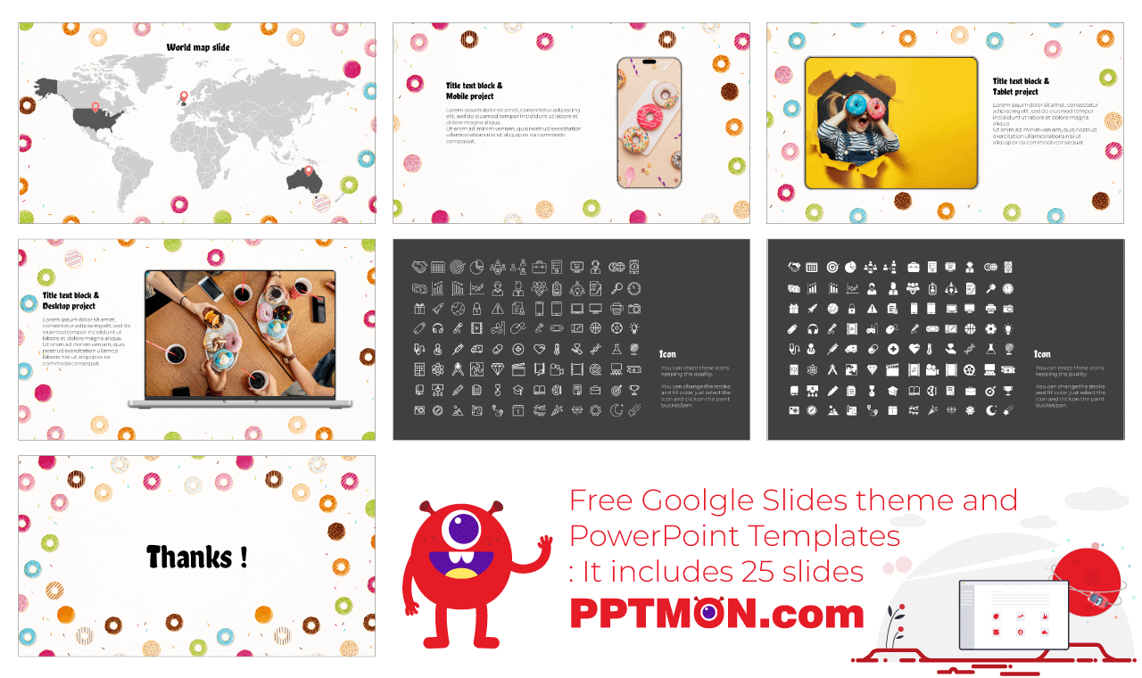 Donut Day Google Slides Themes PowerPoint Templates