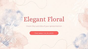 Elegant Floral Free Google Slides Themes PowerPoint Templates