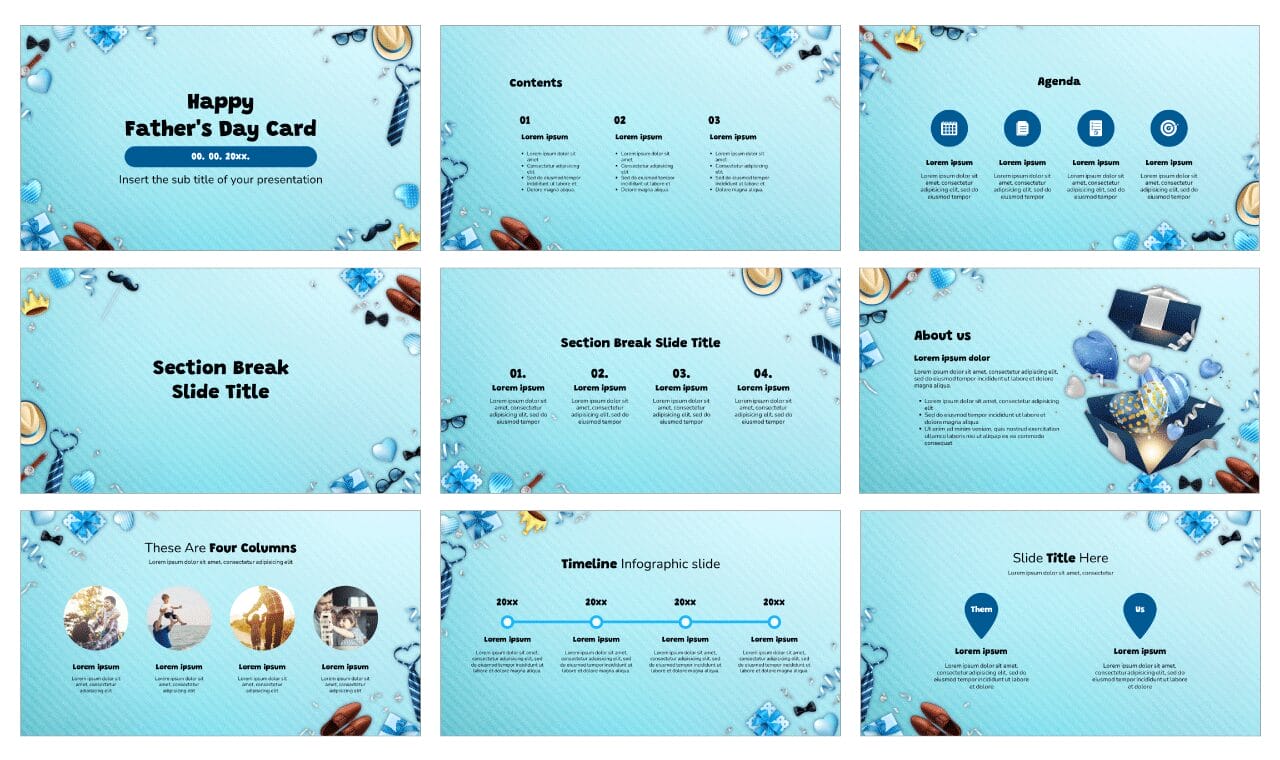 Father's Day Free Google Slides Themes PowerPoint Templates